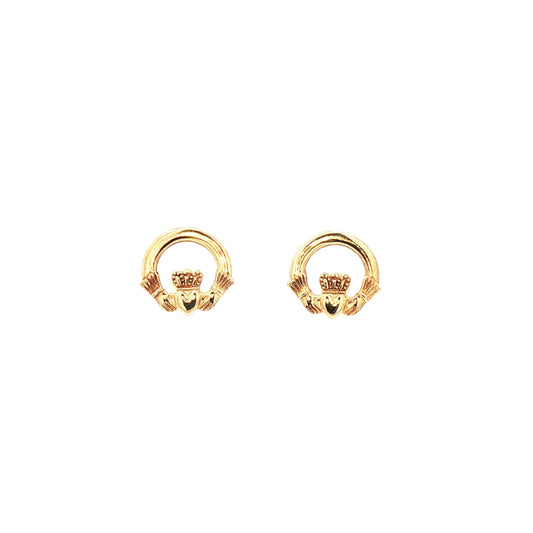 Claddagh Symbol Stud Earrings