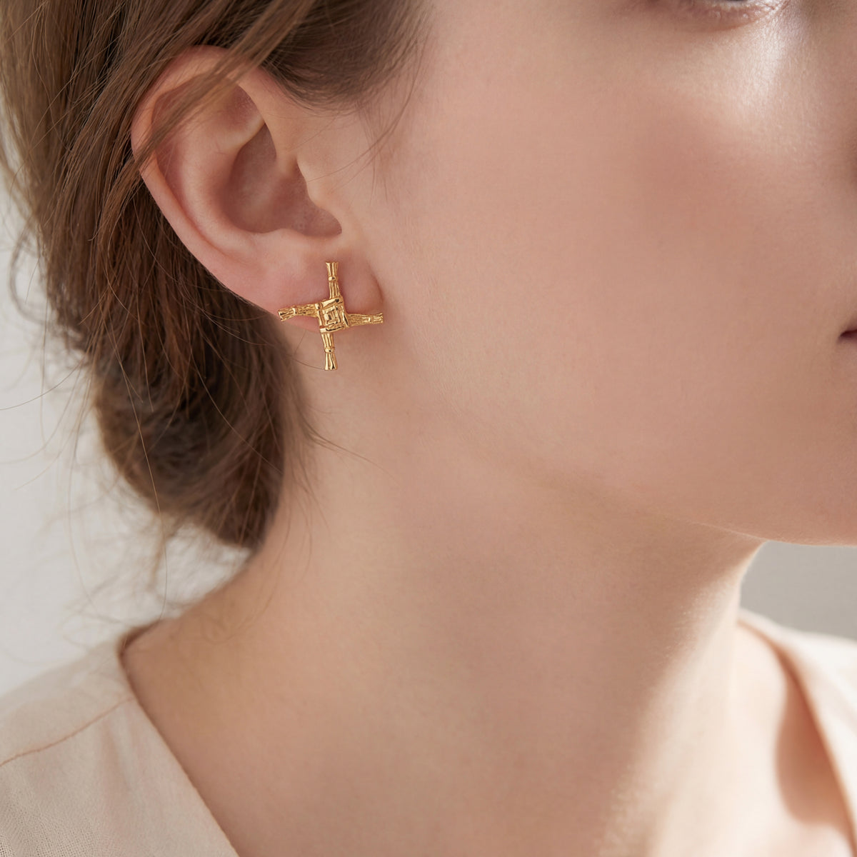 St. Brigid's Cross Stud Earrings