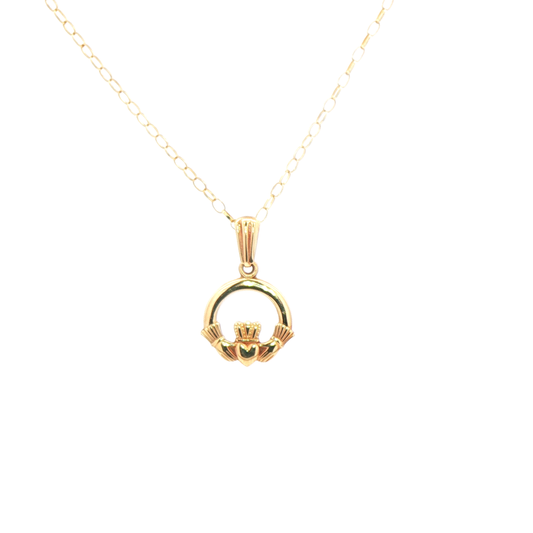 Classic Claddagh Pendant & Chain