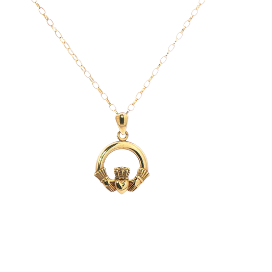 Classic Claddagh Pendant on Chain