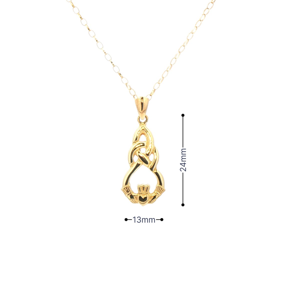 Celtic Knot & Claddagh Pendant