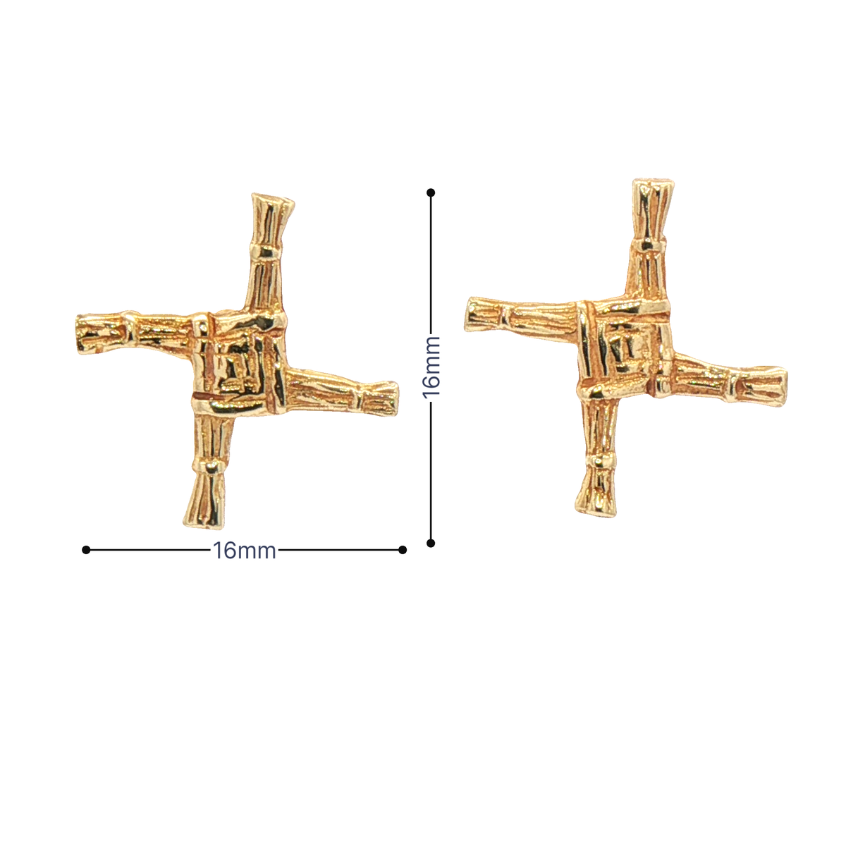 St. Brigid's Cross Stud Earrings