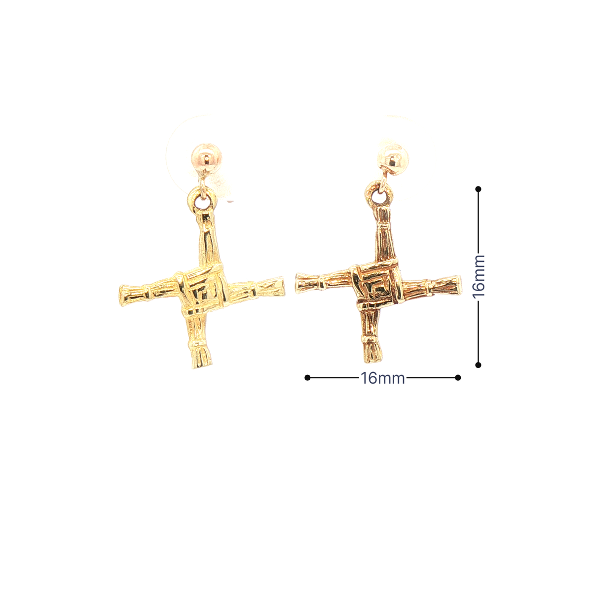 St. Brigid's Cross Drop Earrings
