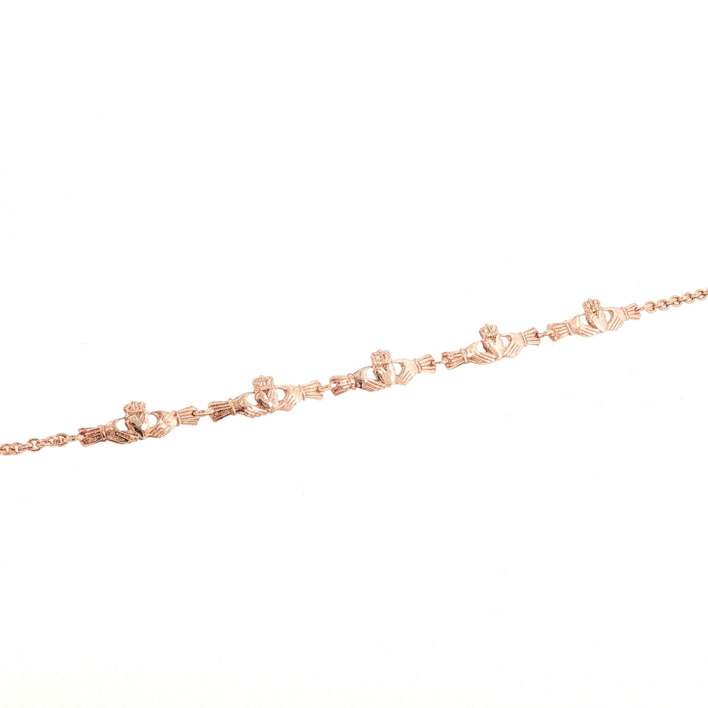 Five Claddagh Petite Bracelet