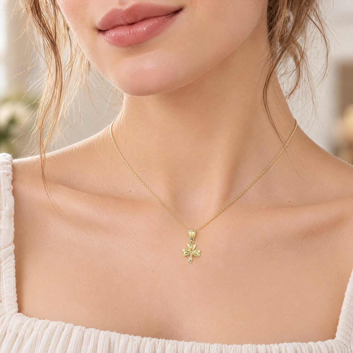 Plain Small Shamrock Pendant
