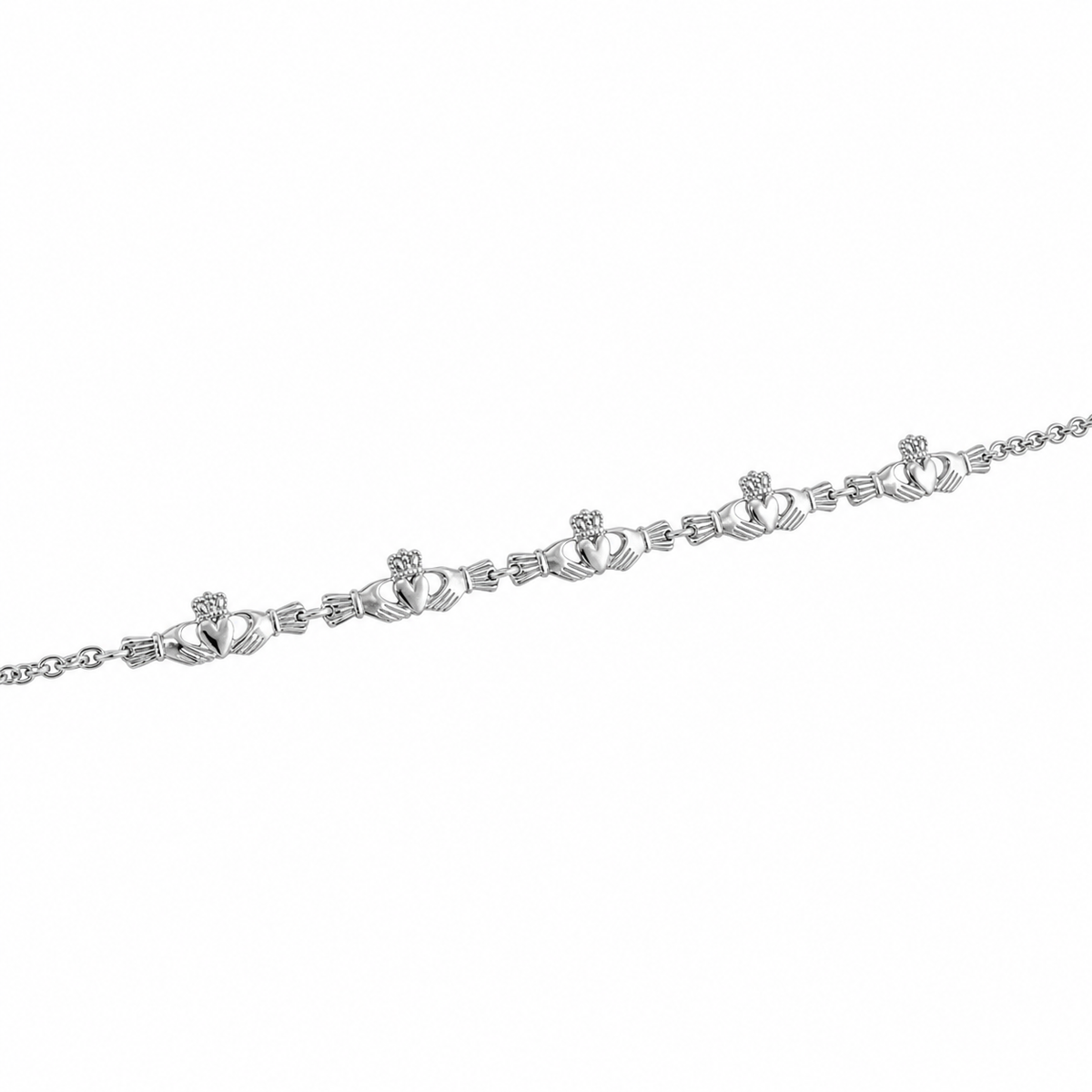 Five Claddagh Petite Bracelet