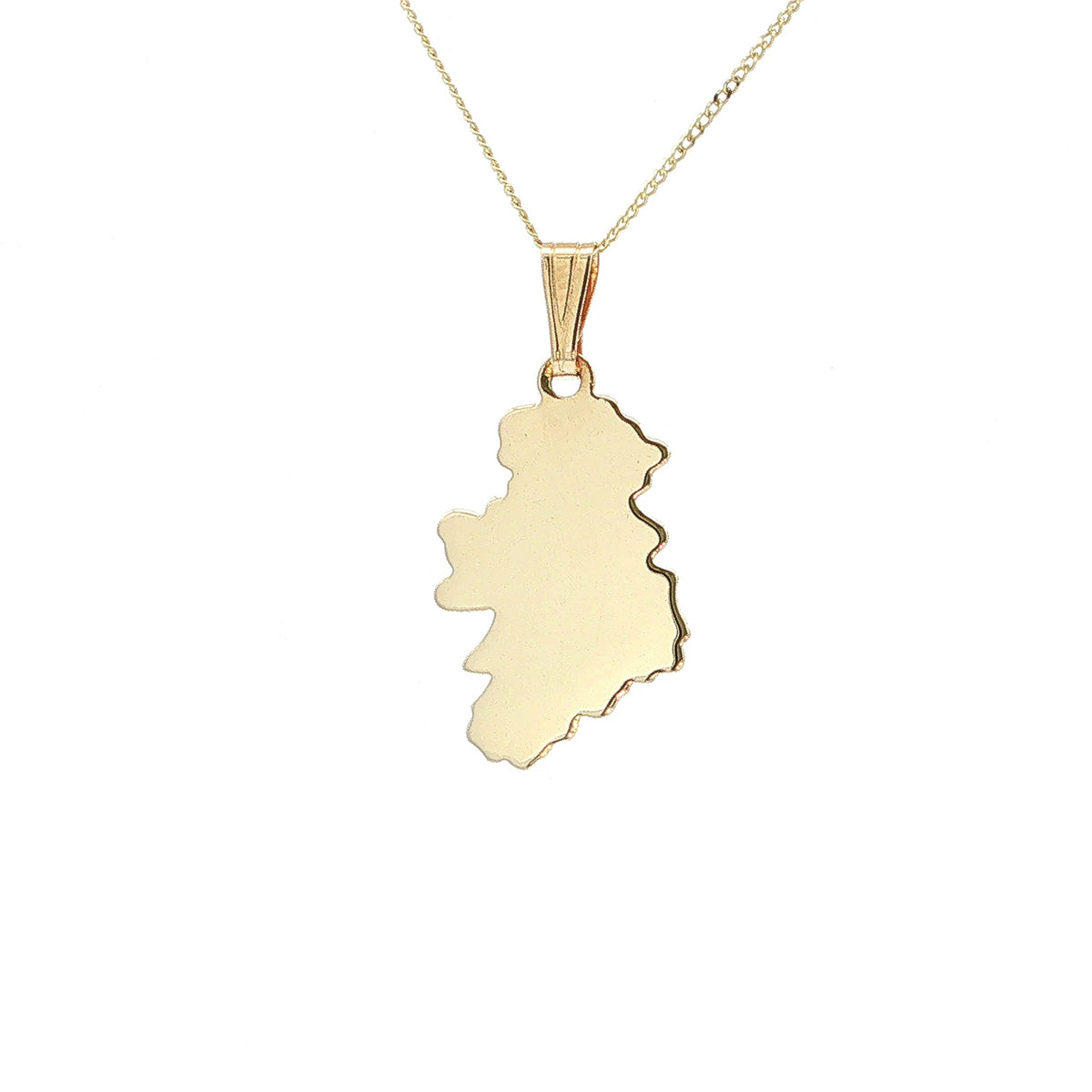 Petite Plain Map of Ireland Pendant