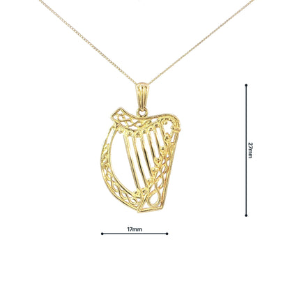 Large Plain Harp Pendant