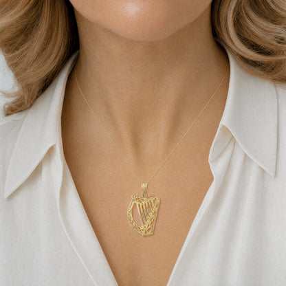Large Plain Harp Pendant