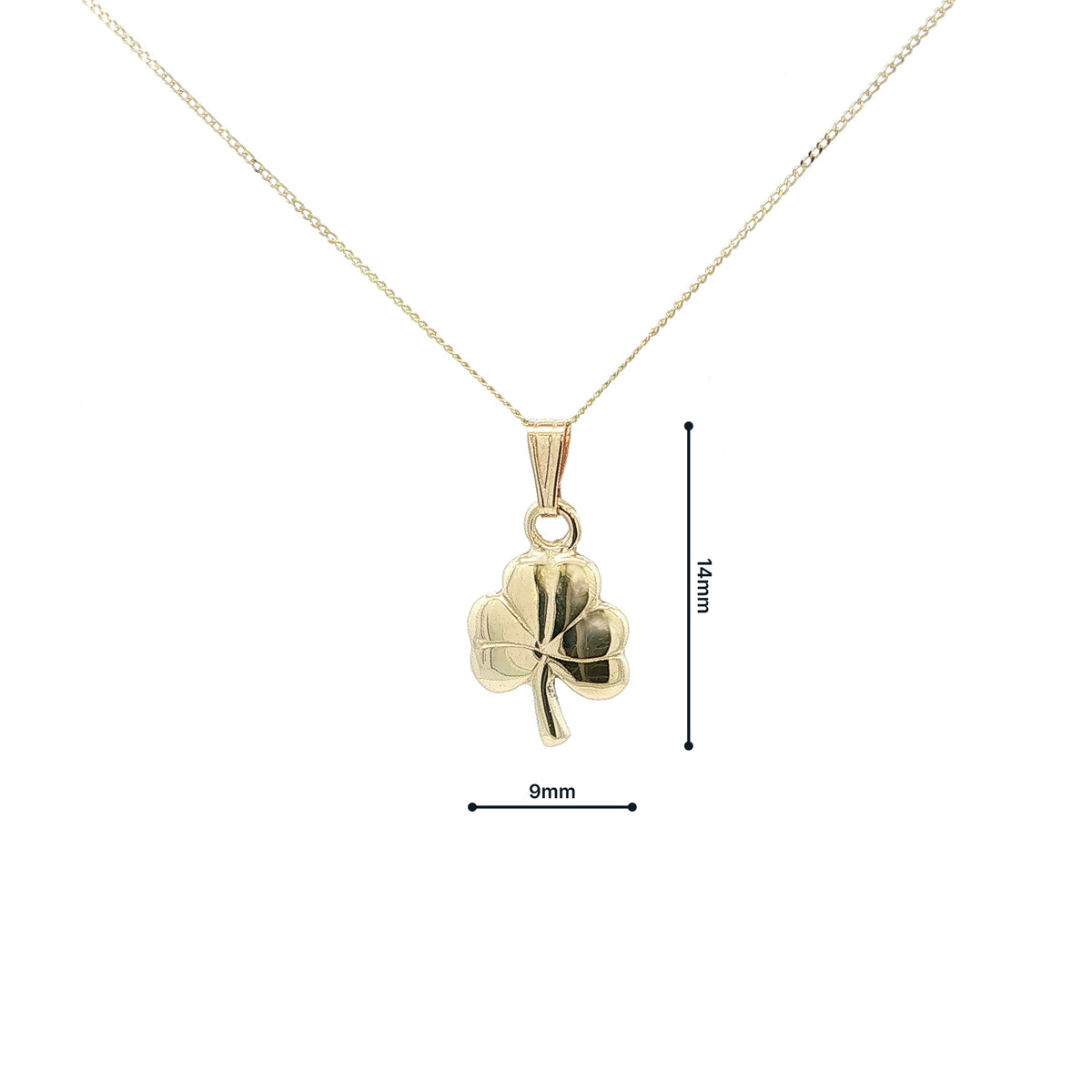 Small Detailed Shamrock Pendant