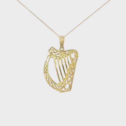 Large Plain Harp Pendant