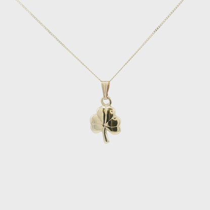 Small Detailed Shamrock Pendant